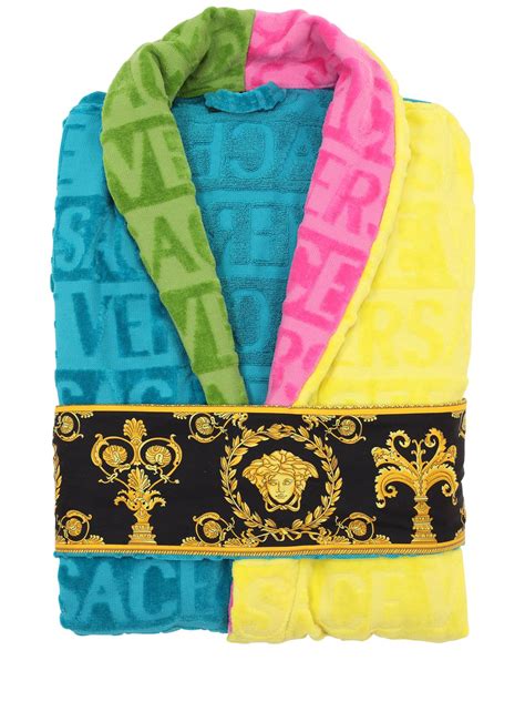 multicolor versace robe
